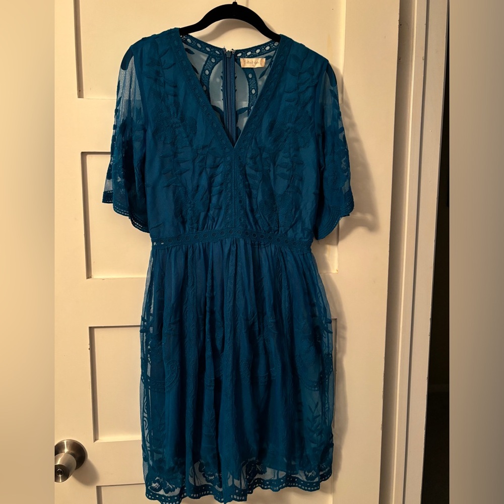Lace Teal Dress